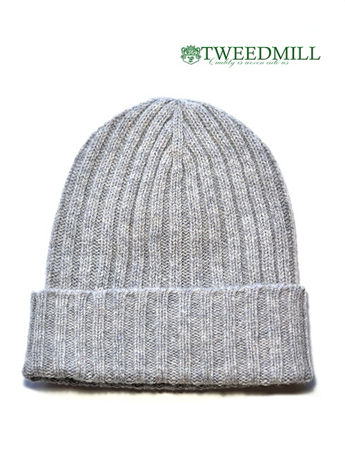 TWEED MILL 2×2 RIB BEANIE - Grey を通販 | ETOFFE