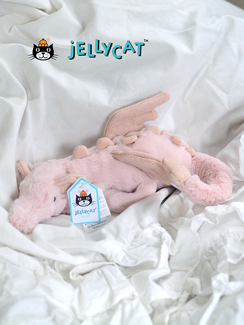 Jellycat Rose Dragon Little_ROSE6DDL ローズ ドラゴン リトル ピンク