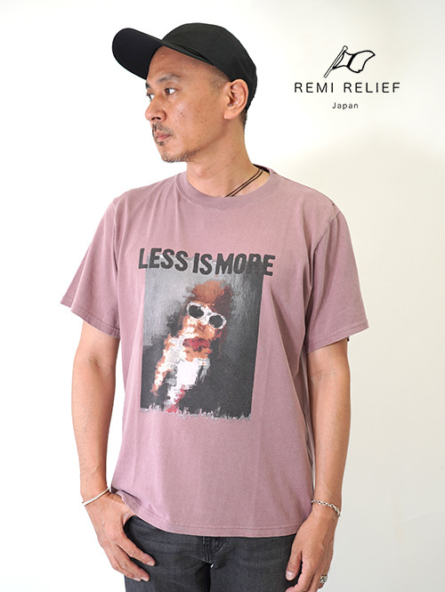 REMI RELIEF(レミリリーフ) SP加工/-天竺レギュラーT(LESS IS MORE