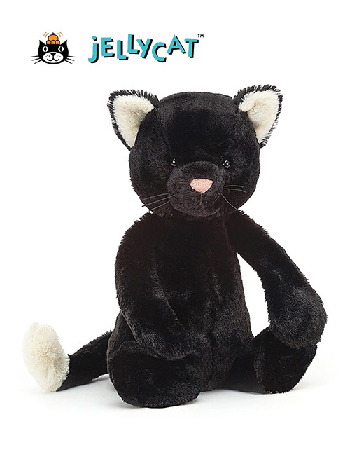 Mサイズ/31cm 】Bashful Black Kitten Medium BAS3BKIT バシュフル