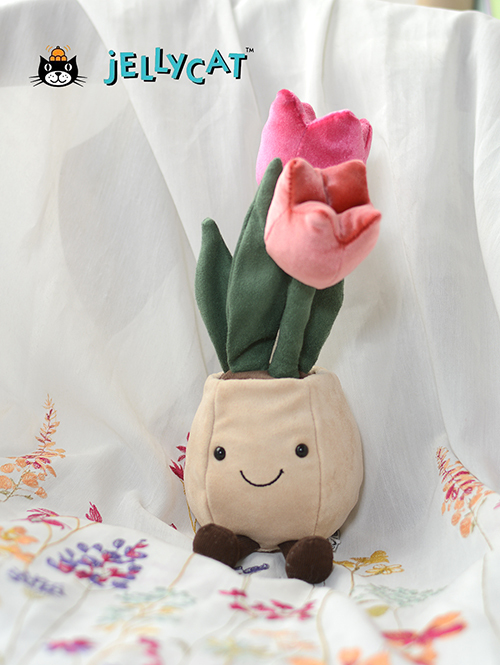 Jellycat Amuseable Tulip Pot ジェリーキャット チューリップ お花 縫いぐるみ チューリップポット 鉢植え ぬいぐるみ 花  を通販 | ETOFFE