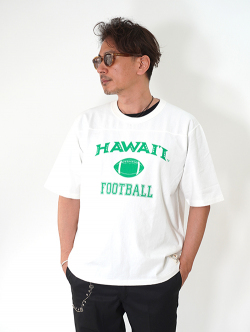 Felco H/S FOOTBALL TEE - UNIVERSITY OF HAWAII  FOOTBALL PRINT