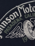 Johnson Motors(ジョンソン・モーターズ） ”Winged Wheel” 【ジェットブラック】 Tee