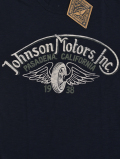 Johnson Motors(ジョンソン・モーターズ） ”Winged Wheel” 【ジェットブラック】 Tee