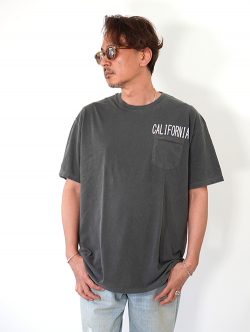 MALIBU FARM California ポケットTシャツ-Vintage Black
