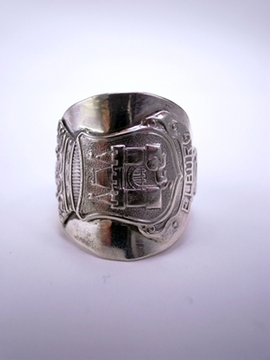 CALM DOWN Medal Ring 1