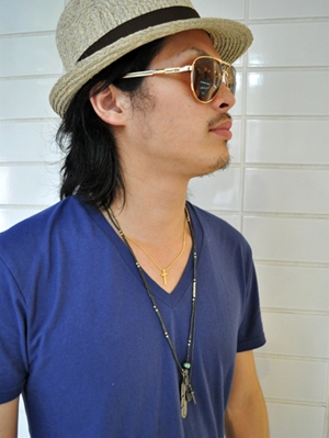 MONT LIVRE別注 フェザーペンダント