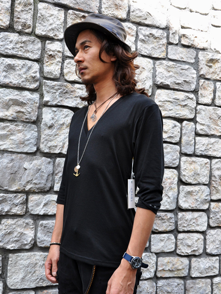 TRYST 7分 VネックTシャツ