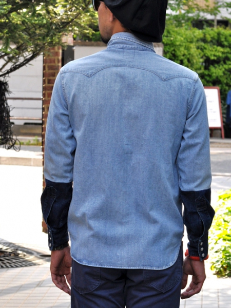 1955 Sawtooth denim shirt customized