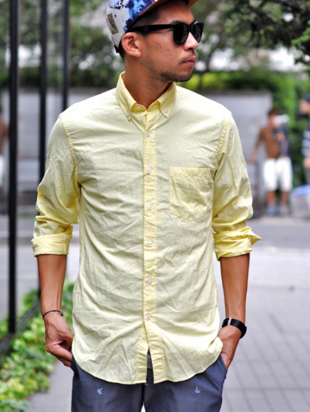  J CREW YELLOW BD SHIRT