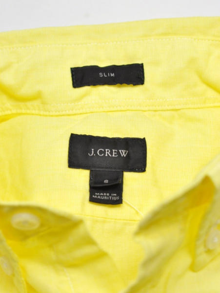  J CREW YELLOW BD SHIRT