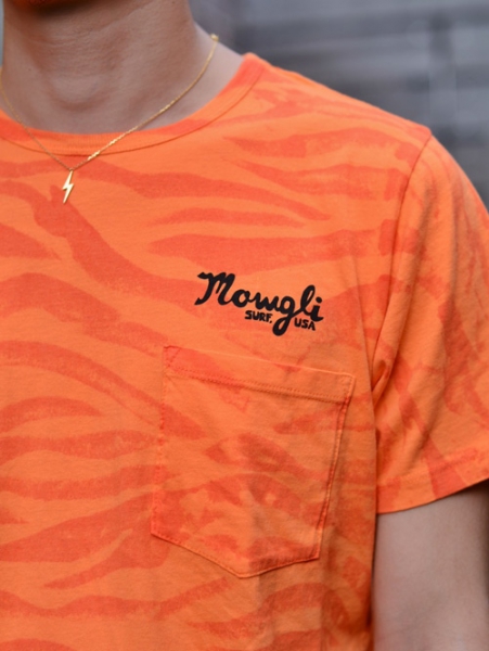 Mowgli Surf ゼブラプリントTシャツ
