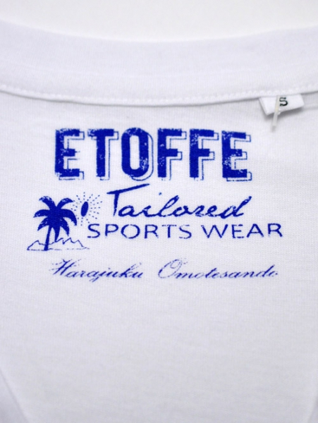 ETOFFE モダールベーシックVネックTシャツ