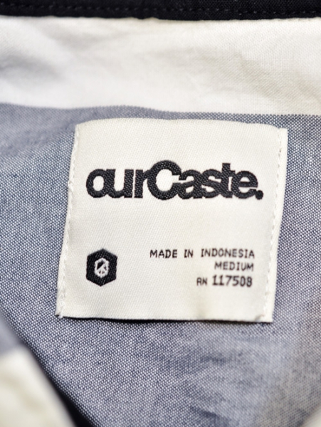 ourCaste CAMDEN SALT-STRIPE SHIRT