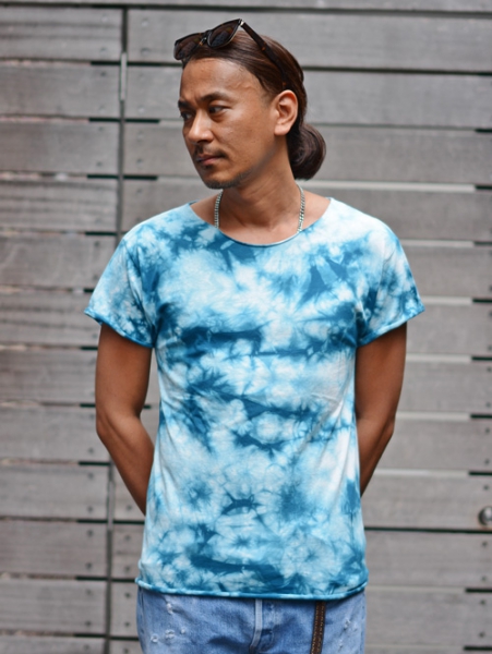 GRAB IN HOLLYWOOD カットオフTシャツ TYE-DIE