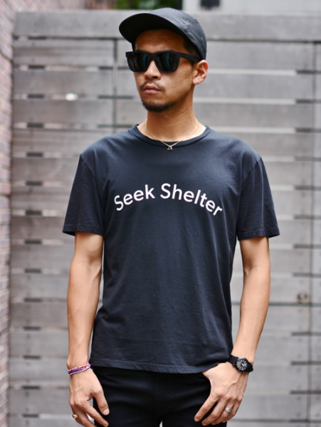 QP SEEK SHELTER TEE BLACK