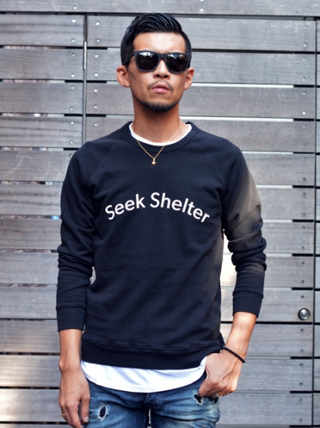 Quality Porple SEEK SHELTER SWEATSHIRT