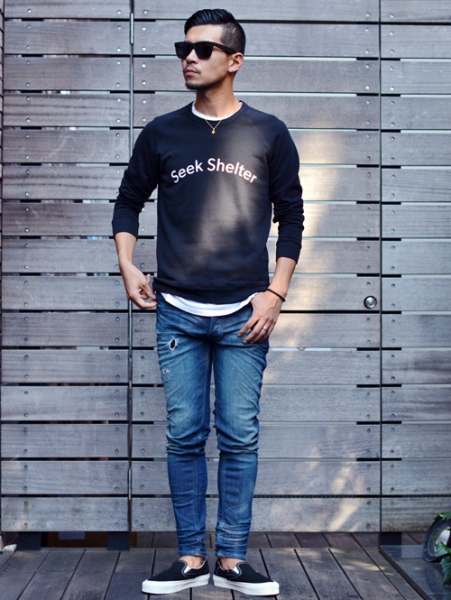 Quality Porple SEEK SHELTER SWEATSHIRT