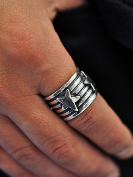 Navajo Indian Andy Cadman STAR RING を通販 | ETOFFE