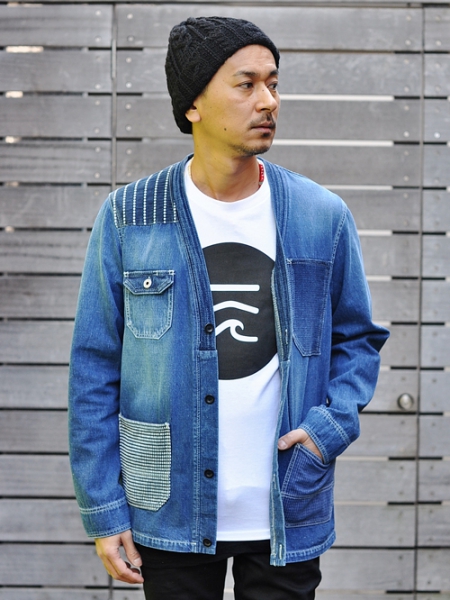 FDMTL PATCHWORK CARDIGAN JACKET 2YR WASH