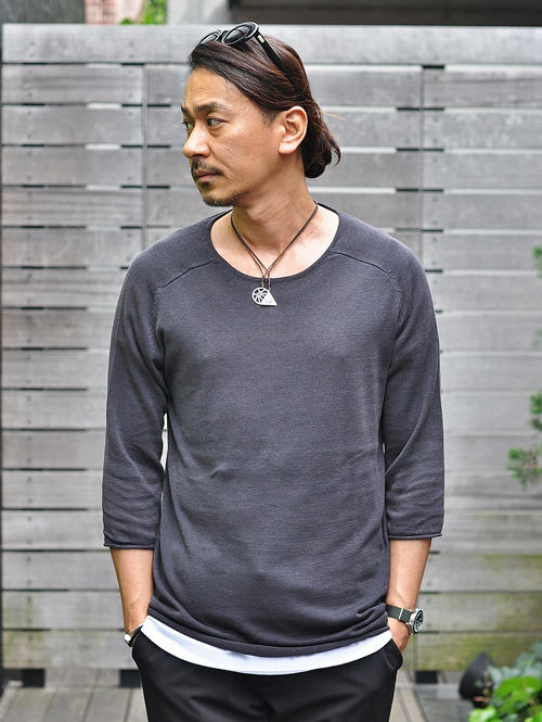 SCOTCH&SODA 7分丈リネンニットセーター