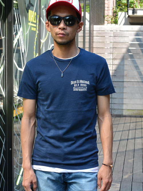 DEUS Backwards Tee NAVY