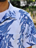 GOOD ON インディゴオープンカラーアロハTシャツ　