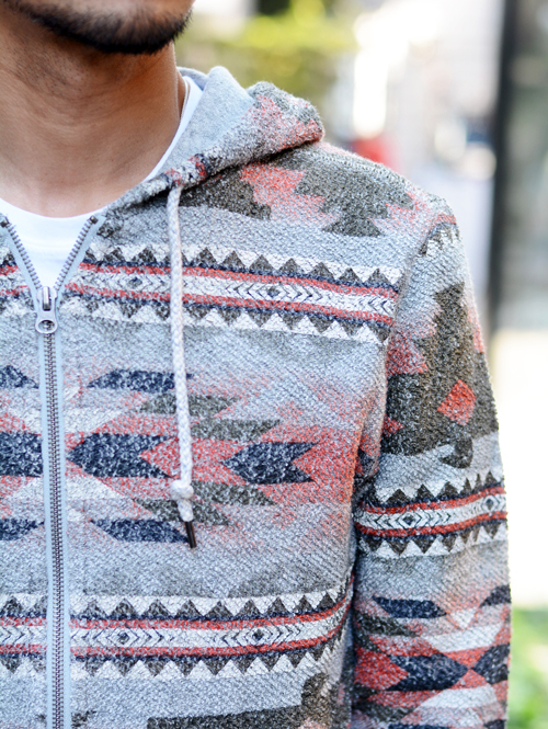 Faherty Brand Indian Rug Zip-up Parka