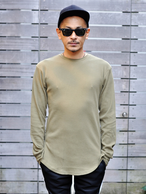EPTM サーマル サイドジップ ロンティー OLIVE