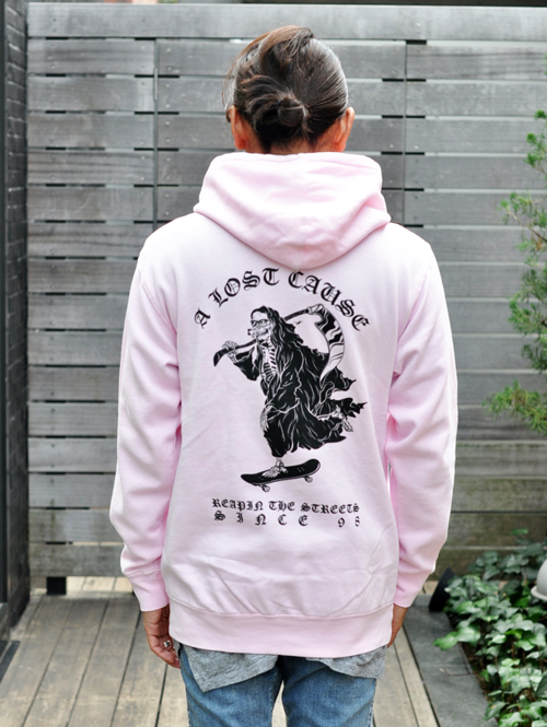 A LOST CAUSE PULLOVER PARKA PINK