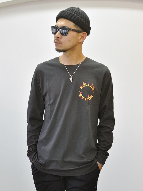 Rolla's Fire Circle L.S TEE Black