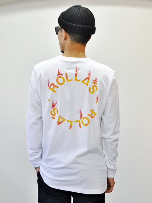 Rolla's Fire Circle L.S TEE White