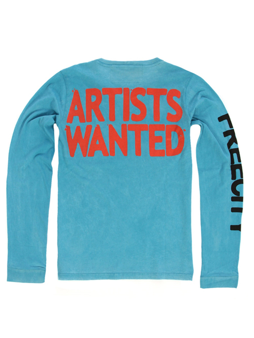 FREE CITY ARTISTS WANTED L/S TEE BLUE を通販 | ETOFFE