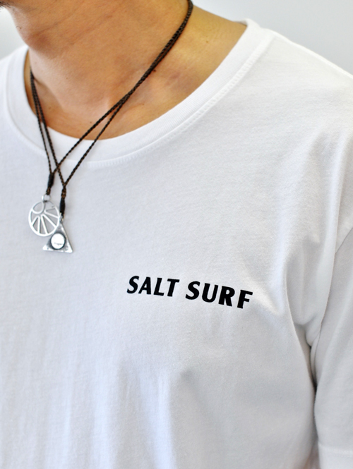 SALT SURF LOGO TEE　WHITE