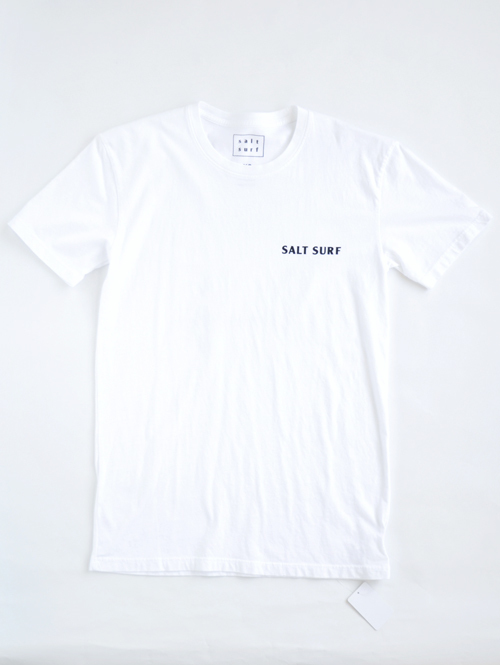 SALT SURF LOGO TEE　WHITE