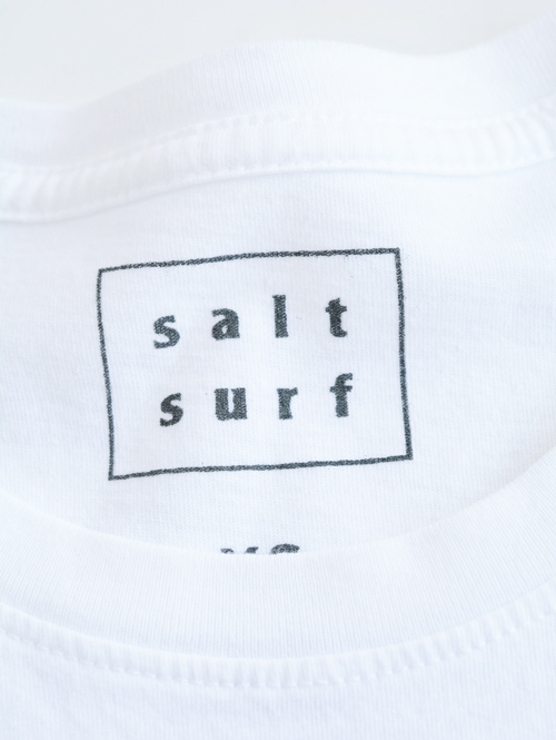 SALT SURF LOGO TEE　WHITE
