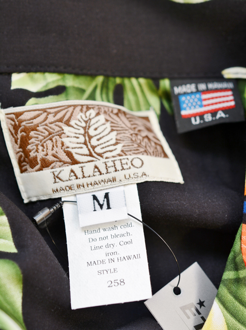 Robert J Clancey Kalaheo Hawaiian Shirt Black 再入荷