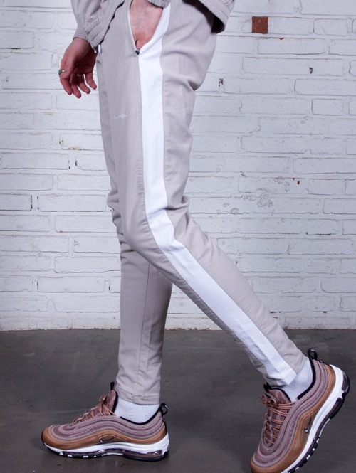 ZANEROBE JUMPSHOT TRACK PANT PUTTY/WHITE