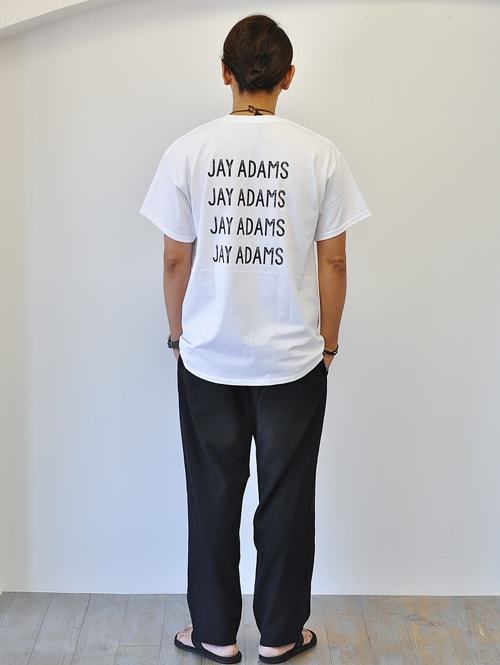 JAY ADAMS エトフ別注　限定クロスロゴTシャツ　WHITE