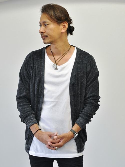 CAL.Berries パイルカーディガン Chacoal