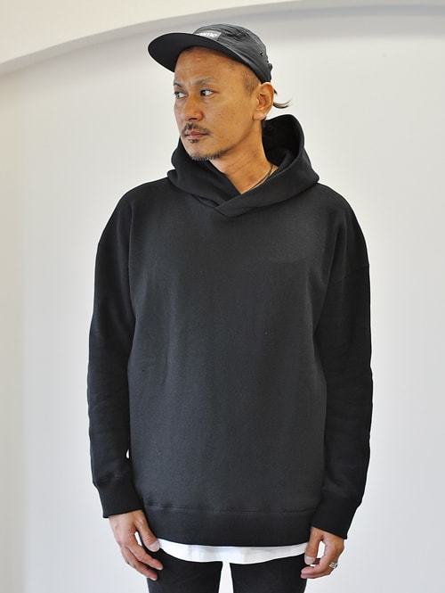 SERGEANT ヘビーウエイト ボックス プルオーバーパーカー BLK 再入荷