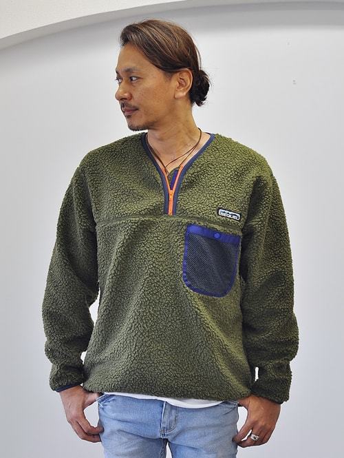 SEQUEL クラシックフリース プルオーバー OLIVE