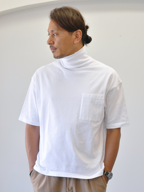 SUPER THANKS タートルネックTシャツ WHITE