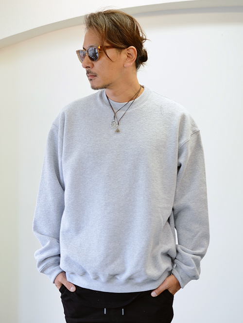 Upcycle 15.5oz Heavy Weight Crew Neck GREY 再入荷