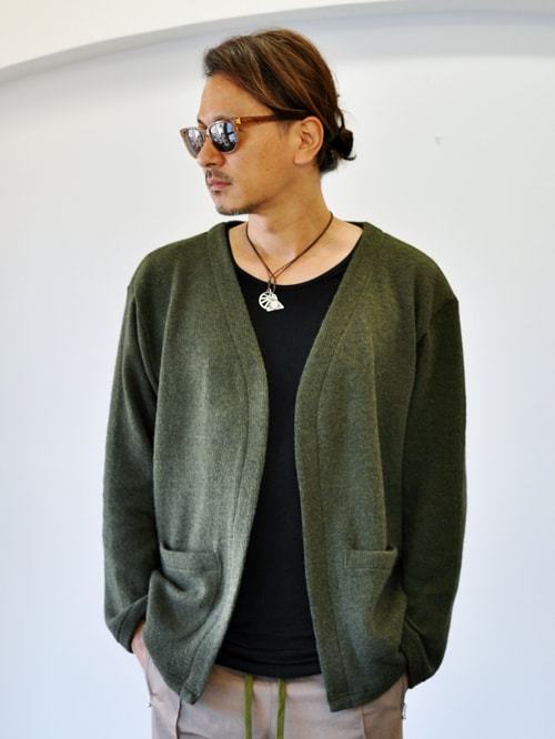 SERGEANT SALUTE ニットカーディガン OLIVE
