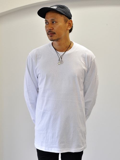 Upcycle Heavy Weight Crew Neck ロングスリーブTシャツ WHITE