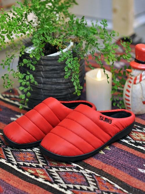 SUBU NEW 冬のサンダル レッド 再入荷