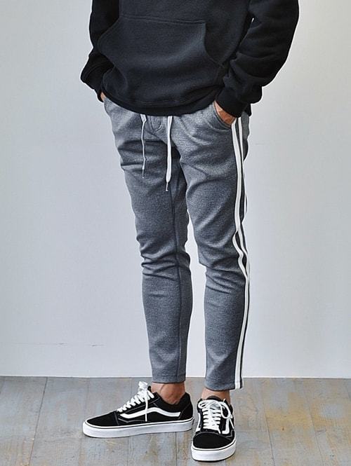 ETOFFE ORIGINAL ラインジャージ ジョガーパンツ GREY 再入荷