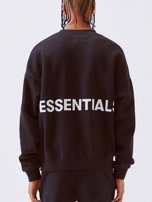 FOG - Fear Of God Essentials Crew Neck Sweatshirt BLK 限定発売