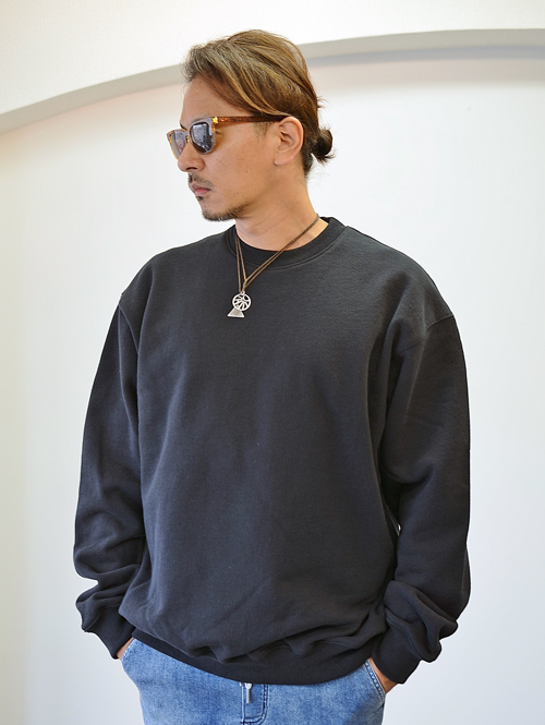 Upcycle 15.5oz Heavy Weight Crew Neck Black 再入荷